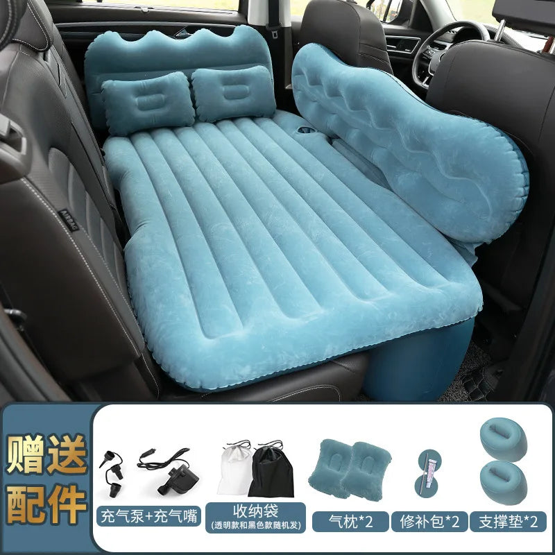 Car Inflatable Mattress SUV Sedan Rear Bed Children's Sleep Car Folding Air Cushion Bed Home Outdoor Camping Mat