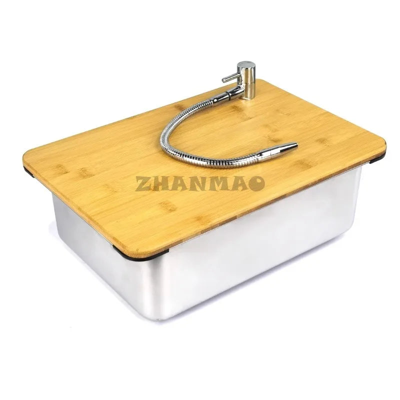 Outdoor IGT Camping Table, Kitchen, Zebra Unit, Sink Module Combination, Faucet, Vegetable Washbasin