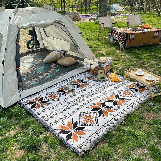 1pc camping blanket, picnic mat, durable, lightweight, waterproof, hand washable, suitable for outdoor use on lawns and tents