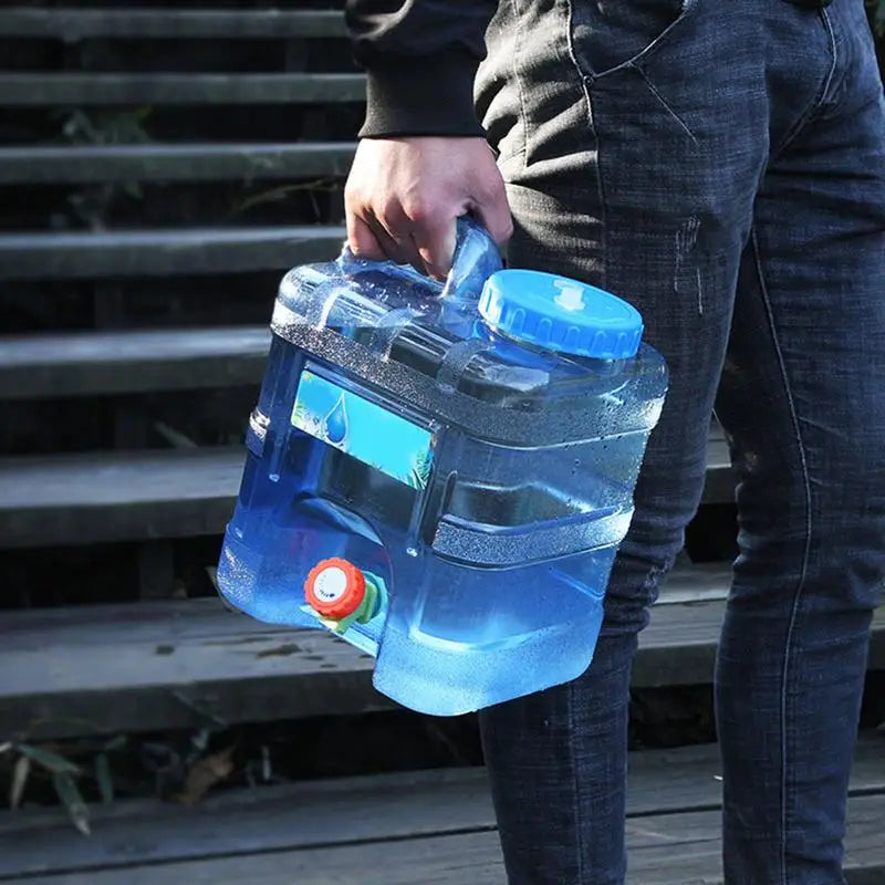 car Water Container 10L Camp Water Containers for Storage Portable Water Storage Carrier Jug with Spigot for Camping RV Outdoors