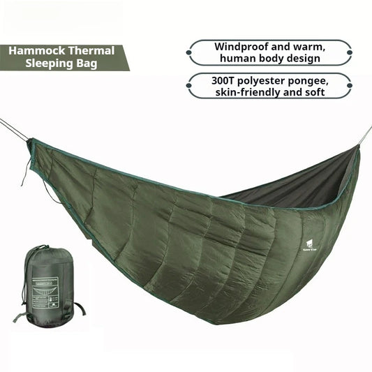 Ultralight Outdoor Camping Hammock Underquilt Portable Winter Warm Under Quilt Blanket Cotton Hammock 2025 New Sleeping Bags