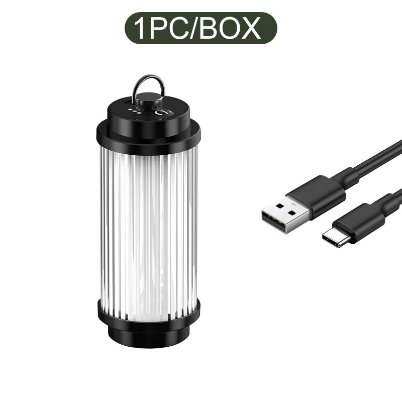 Outdoor camping tools camping lights 5 kinds of lights adjustable ceiling can be connected with the bracket TYPE-C charging.