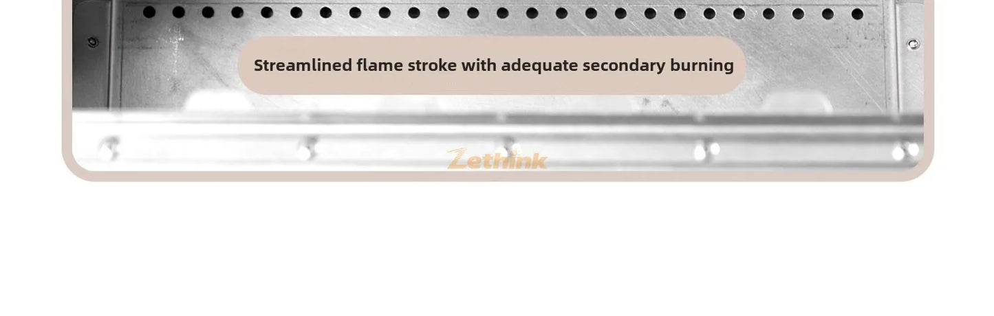 Camping Tent Stove Stainless Steel Smokeless Fireplace Secondary Burning Wood Stove Large Glass Window Firewood Heater