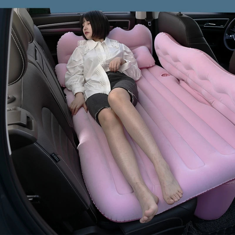 Car Inflatable Mattress SUV Sedan Rear Bed Children's Sleep Car Folding Air Cushion Bed Home Outdoor Camping Mat