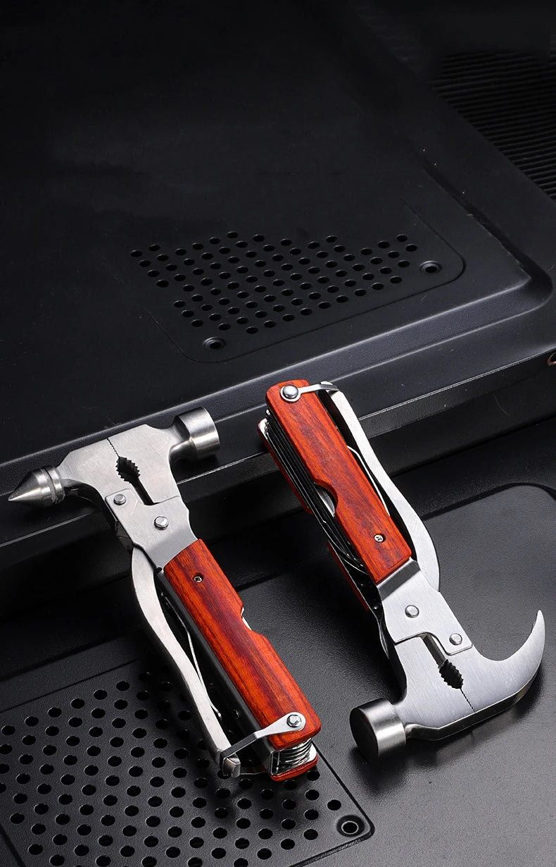 Camping Gear Multitool, Cool & Unique Birthday Gifts for Men,Survival Gear for Outdoor Hunting Hiking, Emergency Escape Tool