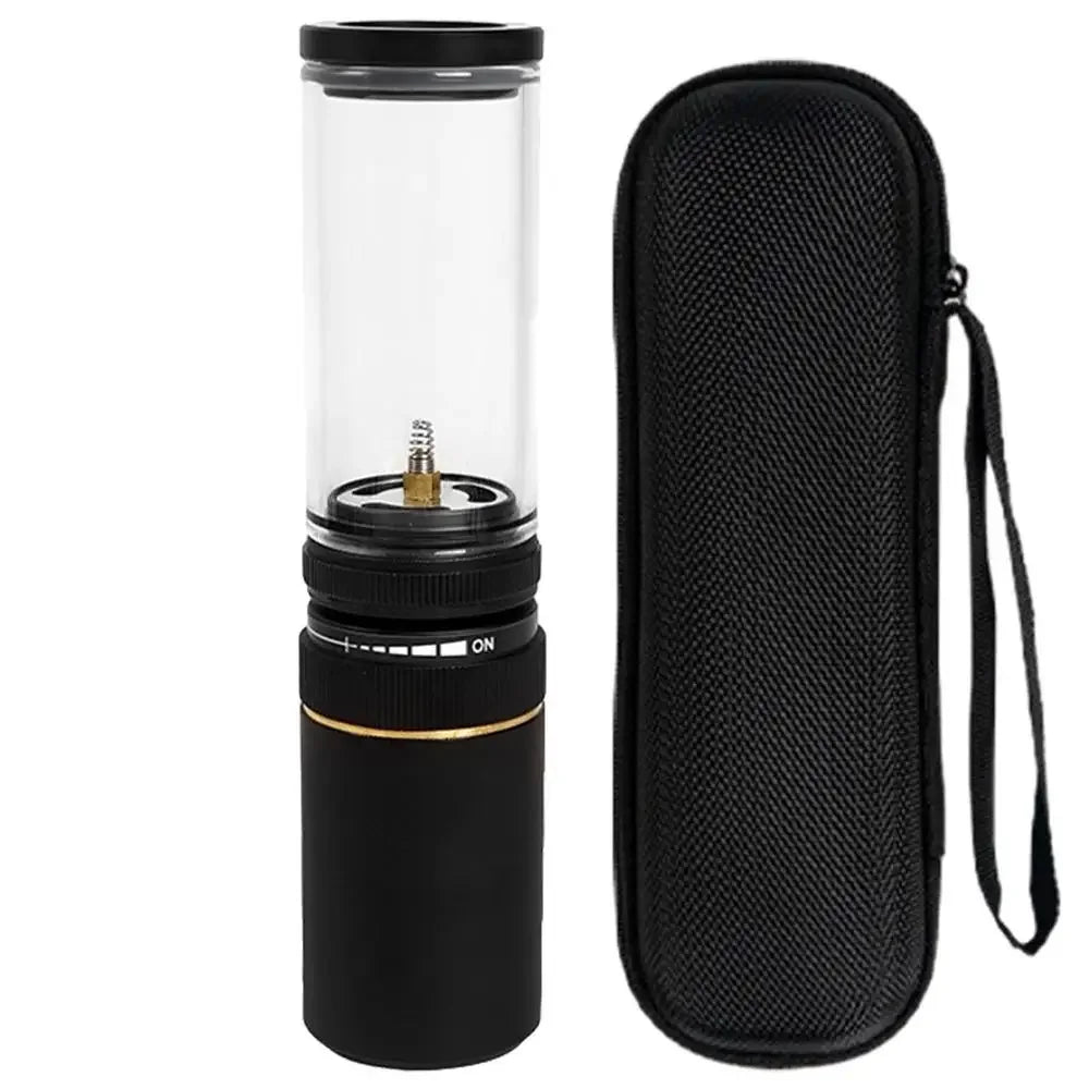 Portable Camping Tent Gas Lamp Outdoor Gas Candlelight Windproof Adjustable Gas Candlelight Lantern for Camping Accessories