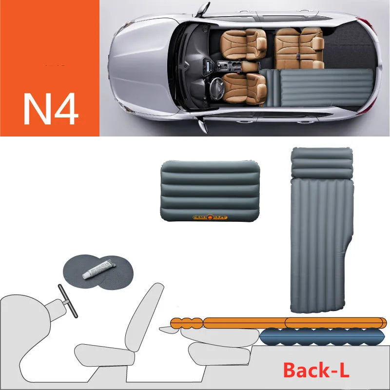 Best Universal Inflatable Car Mattress SUV Jeep Truck Car Back Seat Air Mattress Single Outdoor Camping Car Air Bed New