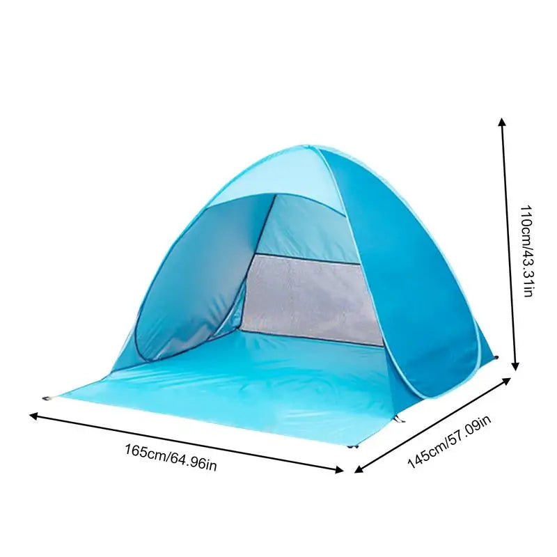 Pop Up Beach Tent UV Protection Camping Canopy Multifunctional Sun Shelter With Easy Setup Design for Mountaineering Traveling
