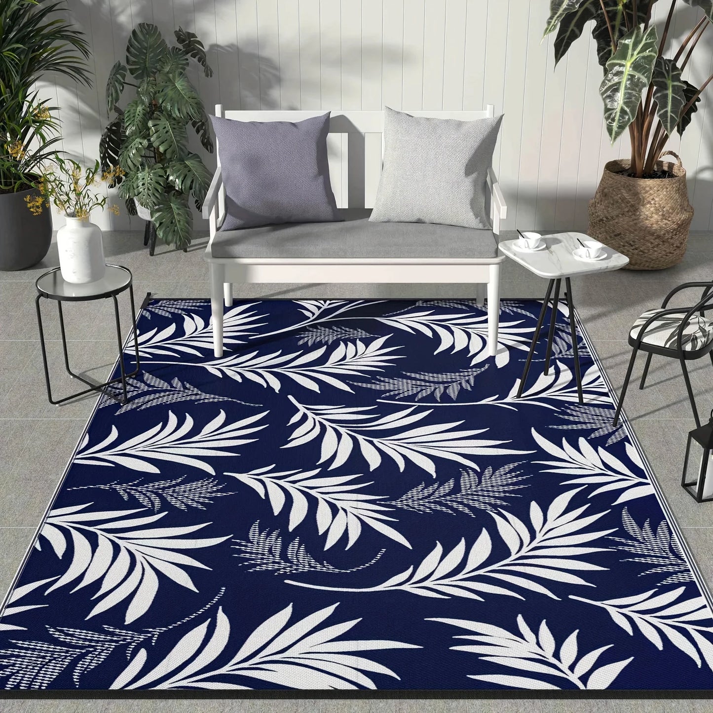 Outdoor Rug  Waterproof for Patios Clearance Reversible Camping Rug Carpet Large Area Rugs Mats for Balcony Porch Beach Picnic