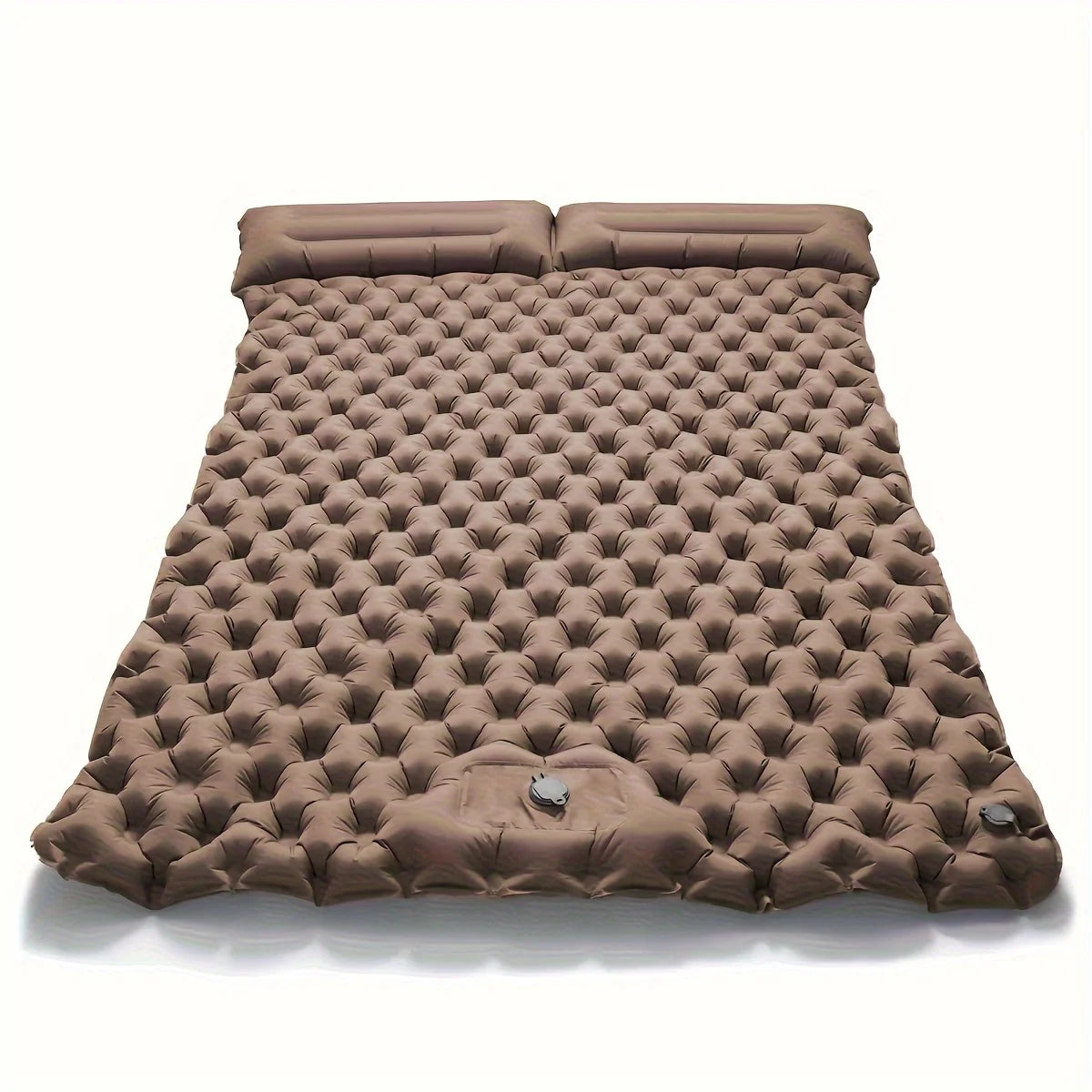 2025 NEW Double Inflatable Mattress with Built-in Pillow Pump Outdoor Sleeping Pad Camping Air Mat for Travel Backpacking Hiking