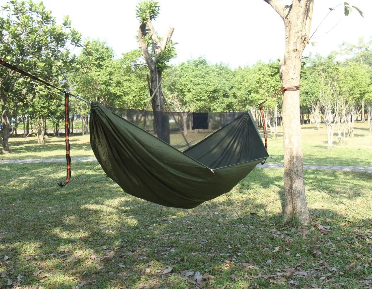 Hammock storage bag for camping, storage bag with mosquito net, for outdoor camping