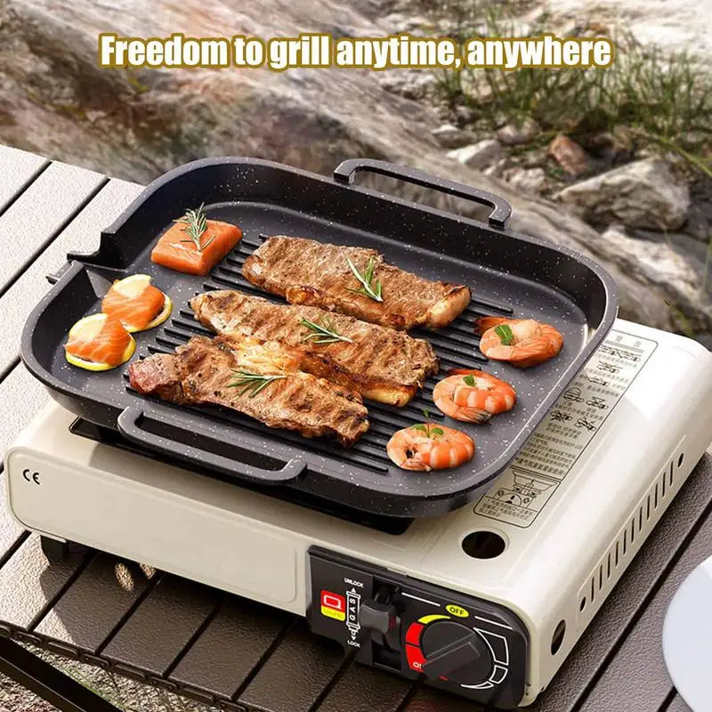 Portable Camping Stove Barbecue Grill Cooktop Lightweight Windproof Burner Stove For Backyard Hunting Hiking Picnic Camping