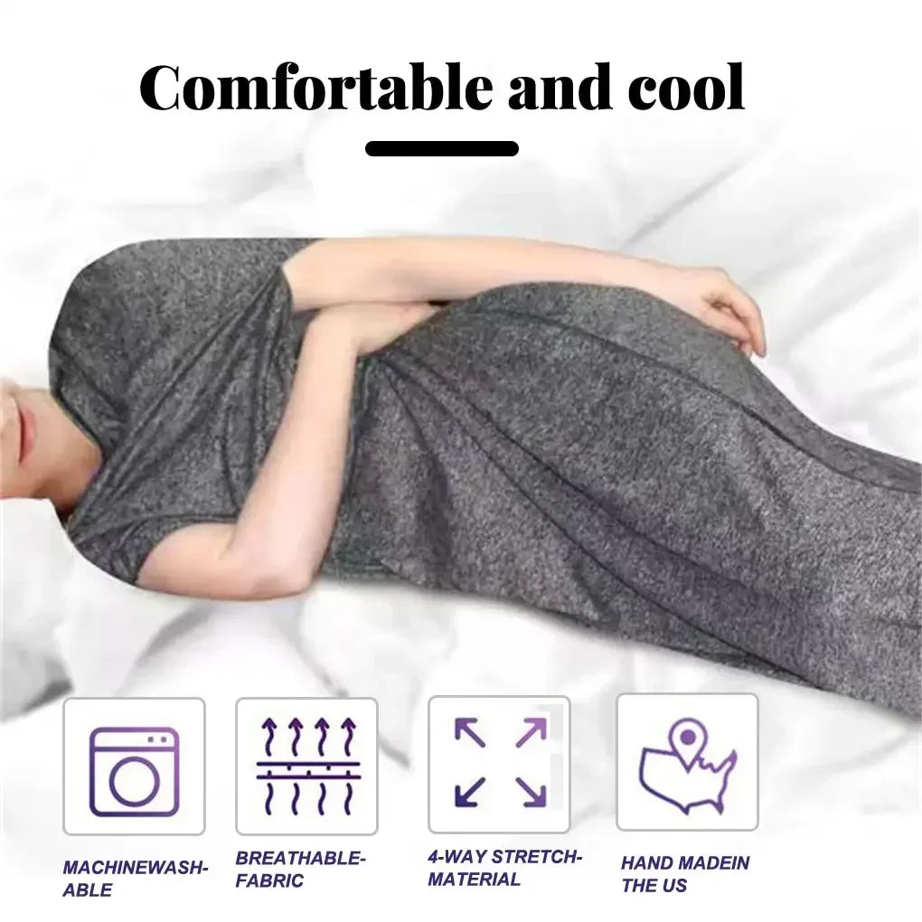 Comfortable Sleeping Bag Portable Travelling Compression Blanket Weighted Blankets Napping Bags Adult, 185x50cm