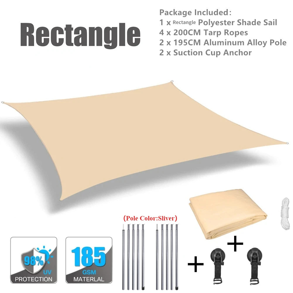 Car Shelter Shade Camping Side Car Roof Top Tent Awning Waterproof UV Portable Camping Tent Automobile Rooftop Rain Canopy