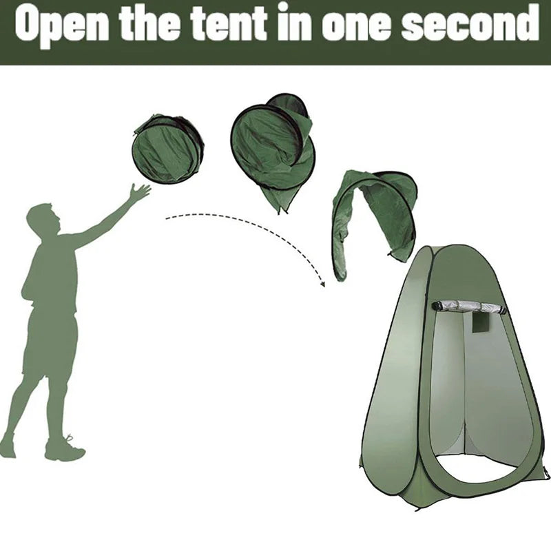 Portable Outdoor Camping Tent Shower Tent Bath Fitting Room Tent Shelter Camping Beach Private Toilet Camping Tent