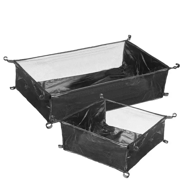 Under Table Storage Camping Storage Basket For Outdoor Camping Table Portable Mesh Pouch Under Table Hangable Storage Mesh Pouch