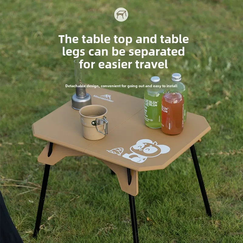 Mountainhiker Camping Folding Table Lightweight Outdoor Camping Two Board Folding Table with Carrying Bag Portable Casual Table