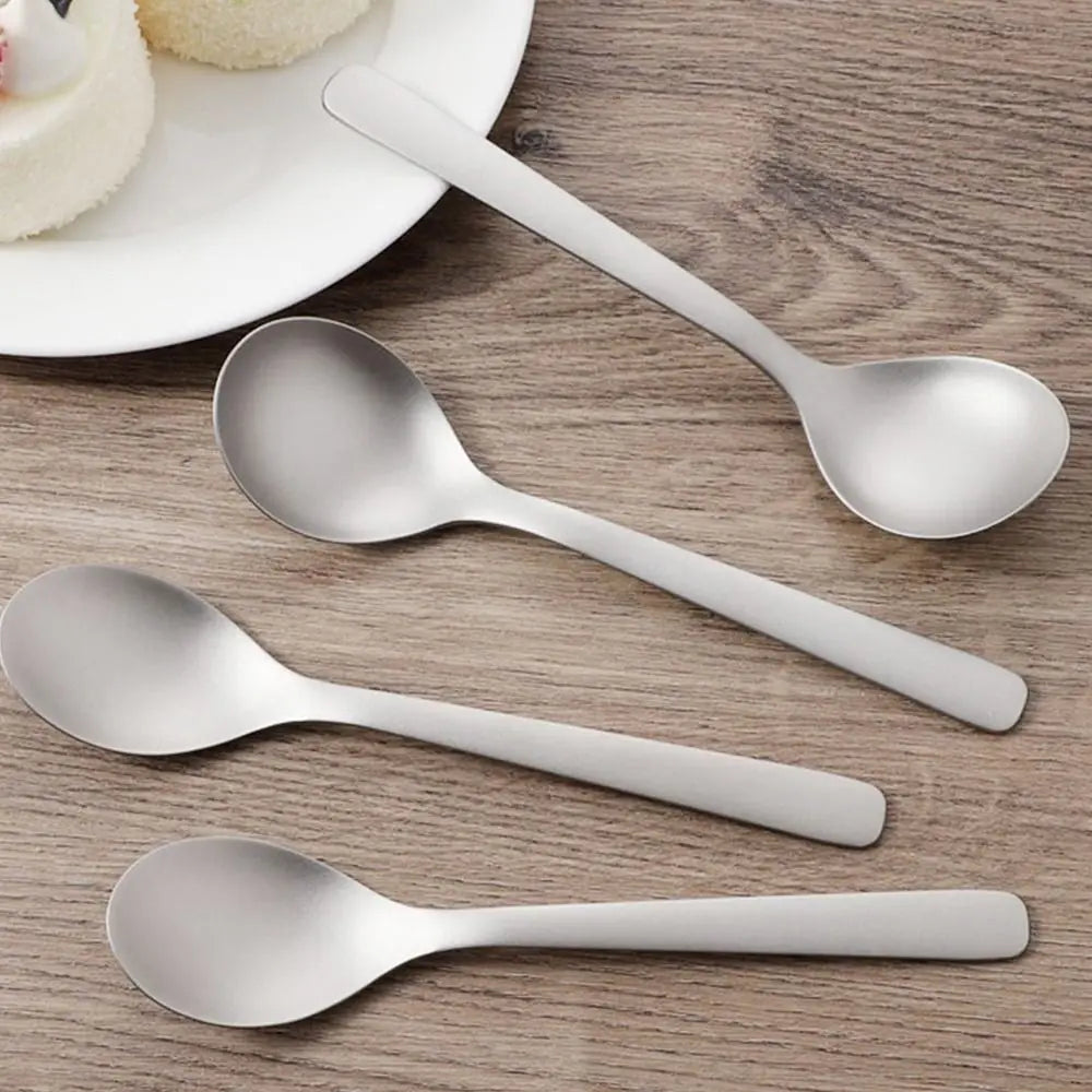 New Portable Titanium Spoon Long Handle Environmental Outdoor Camping Fork Outdoor Picnic Accessories Outdoor Tool