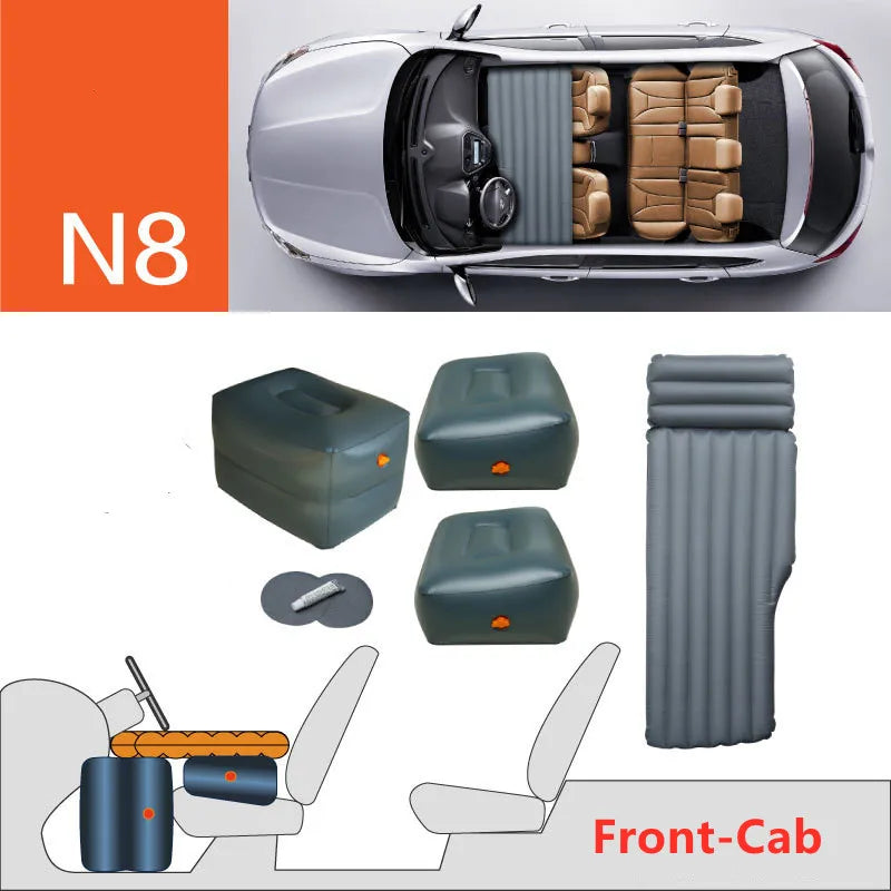 Best Universal Inflatable Car Mattress SUV Jeep Truck Car Back Seat Air Mattress Single Outdoor Camping Car Air Bed New