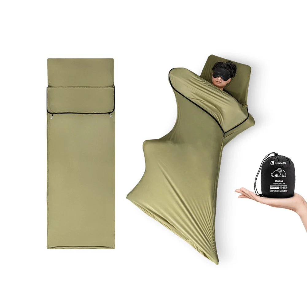 Sleeping Bag Liner Light Weight High Elastic Sleeping Bag Liner Outdoor Camping Travel Hotel Sleeping Bag Liner