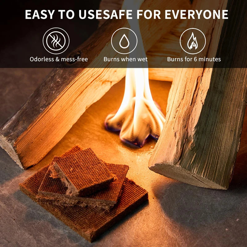 64pcs Fire Starter,Natural Fire Starters for Campfires,Fireplace,Chimney,Pit Wood Fireplace Charcoal Starter for Grill Outdoor