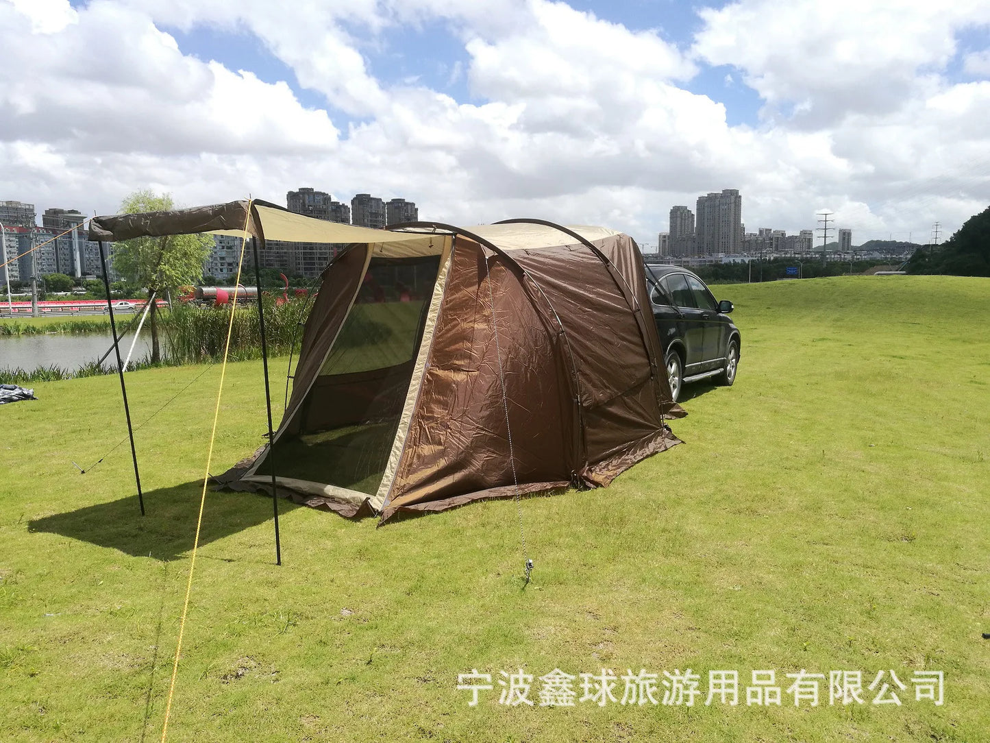 Outdoor Folding Portable Car Rear Awning Tent Multi-person Rainproof Pergola Camping Canopy Tent