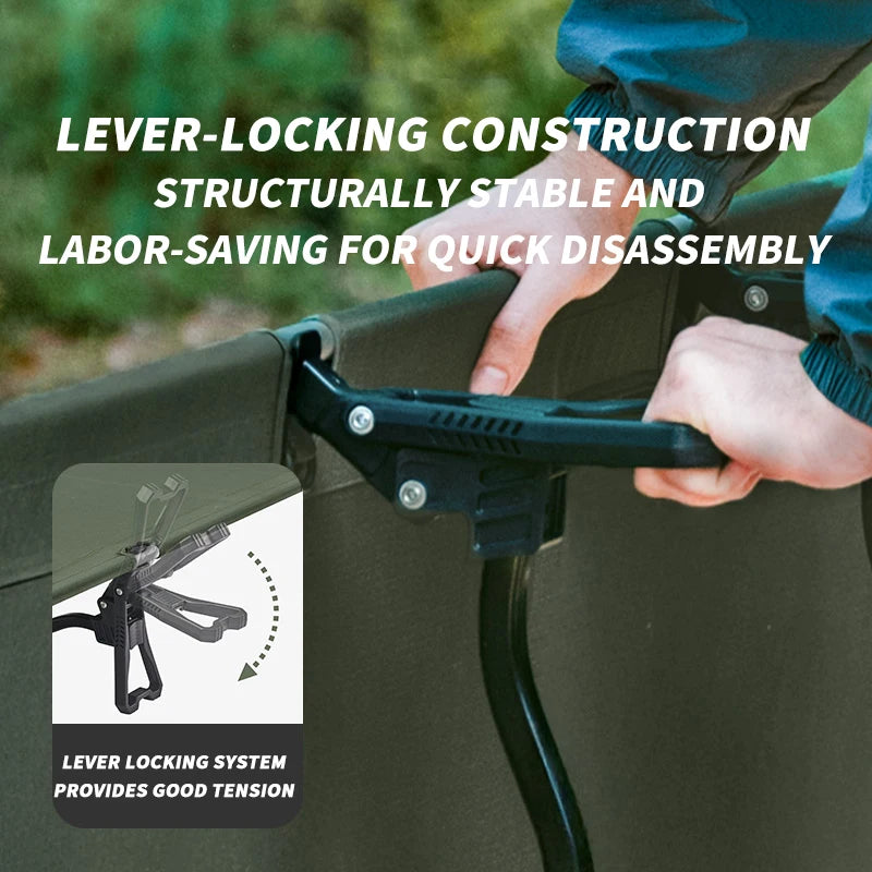 Naturehike Camping Cot Portable Folding Bed Outdoor Ultralight Compact Tent Sleeping Bed for Camping Travel Backpacking Hiking