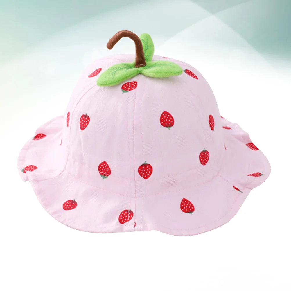 Baby Bonnet UV Protection Hat Kids Sun Fisherman Wide Bucket Pink Toddler