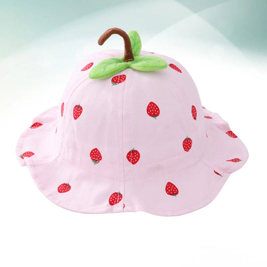 Baby Bonnet UV Protection Hat Kids Sun Fisherman Wide Bucket Pink Toddler