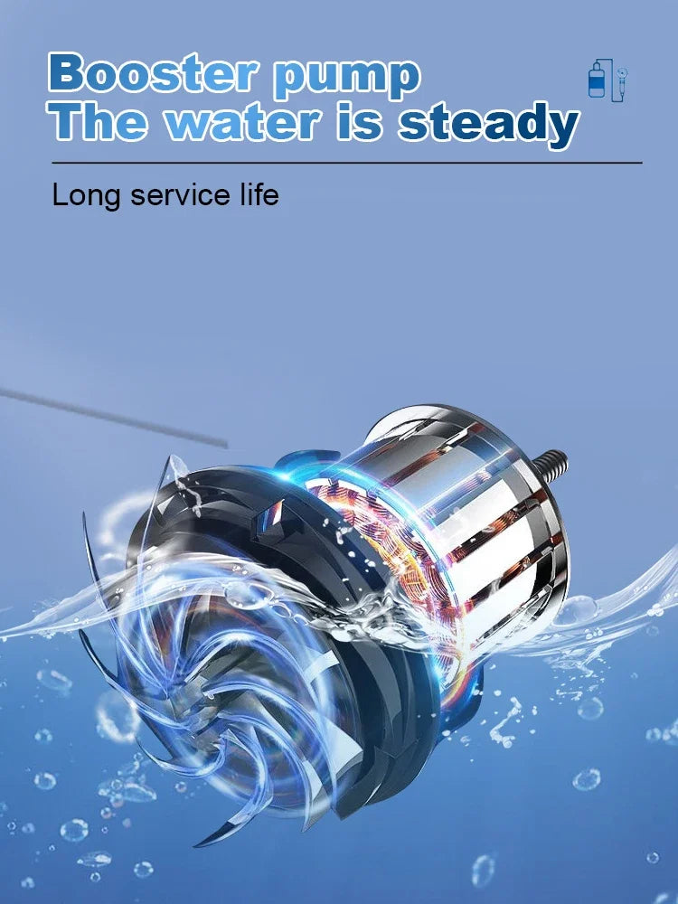 Outdoor Upgraded Handheld Electric Shower ，electric Water Pump for Camping, Bathroom Shower，Plant Watering, and Pet Cleaning