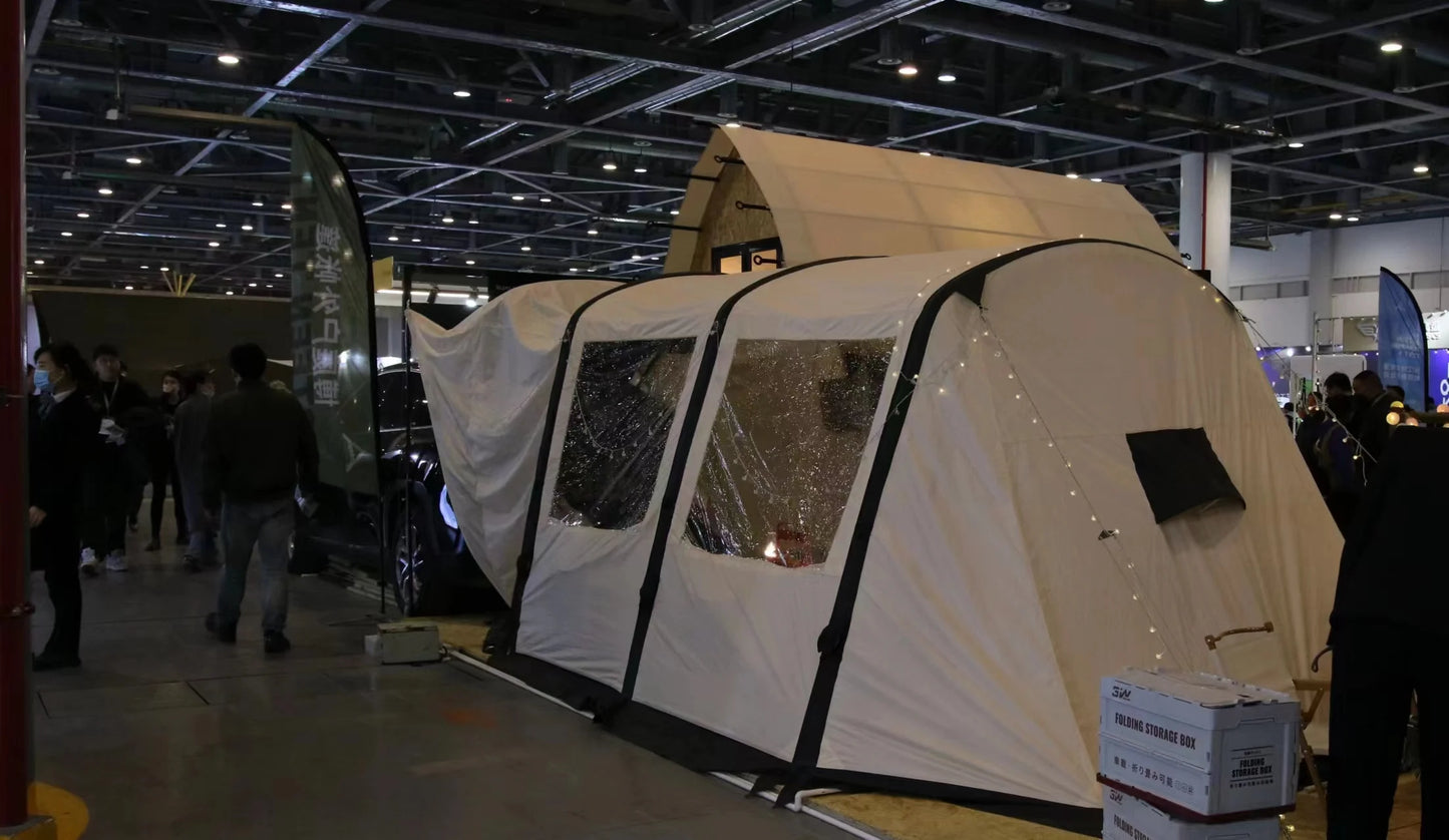 Outdoor Folding Portable Car Rear Awning Tent Multi-person Rainproof Pergola Camping Canopy Tent