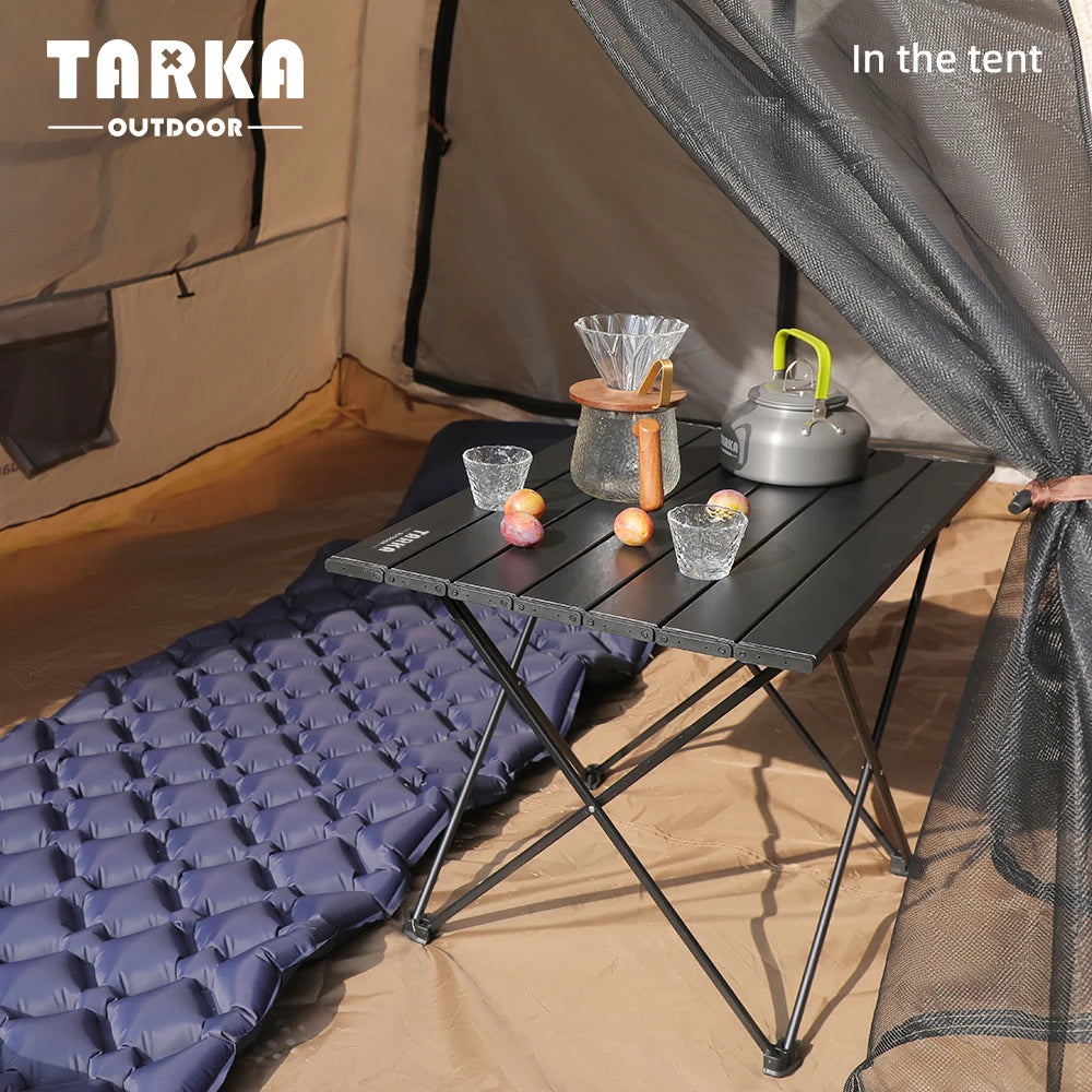 TARKA Foldable Camping Tables Tourist Bbq Picnic Fodling Tables Yard Balcony Garden Portable Aluminum Alloy Tables Camp Supples