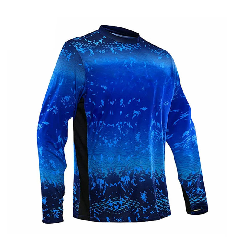 Fishing Shirts Long Sleeve Uv Protection Clothing Mens Outdoor Jersey Upf 50 Clothes Performance Breathable Fishing