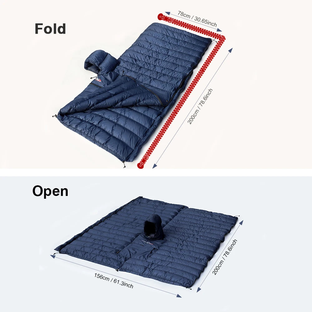 Outdoors Winter Sleeping Bag Blanket  Winter Sleeping Bag Camping Blanket Camping Poncho Synthetic  PC600 Hiking Warm Sleeping