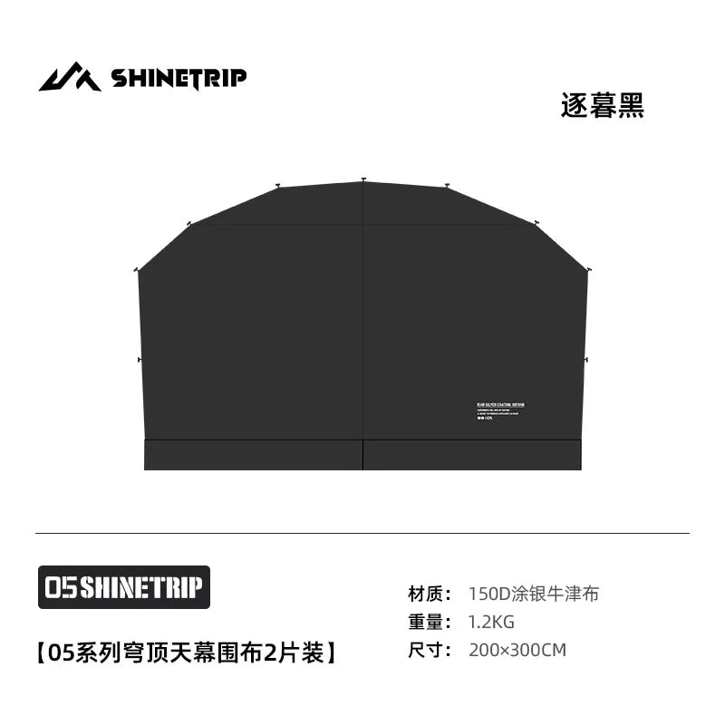 Mountain Fun Tent Outdoor Dome Canopy Oversized Awning Sun Protection Camping Equipment Camping Windproof Can Expand The Dome