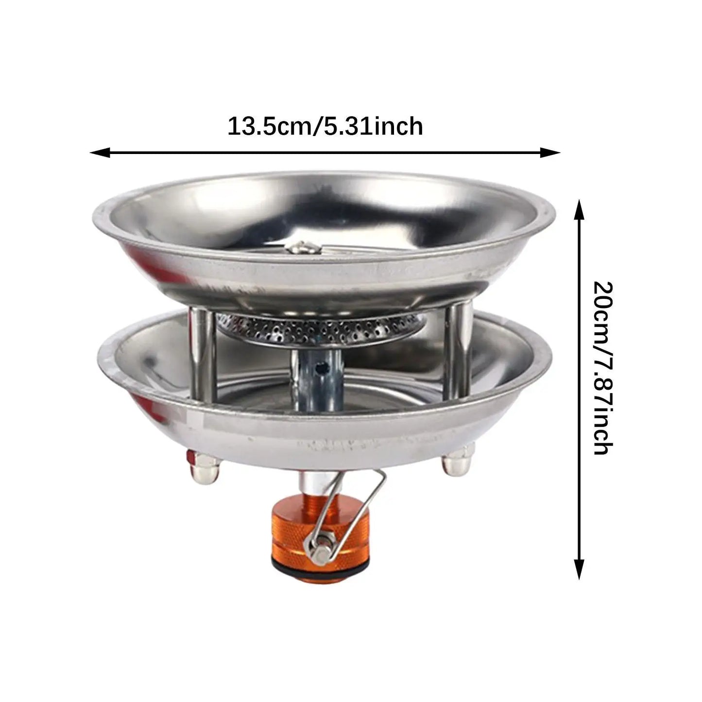 Charcoal Burner Lightweight Camp Furnace for Backpacking Hiking Picnic