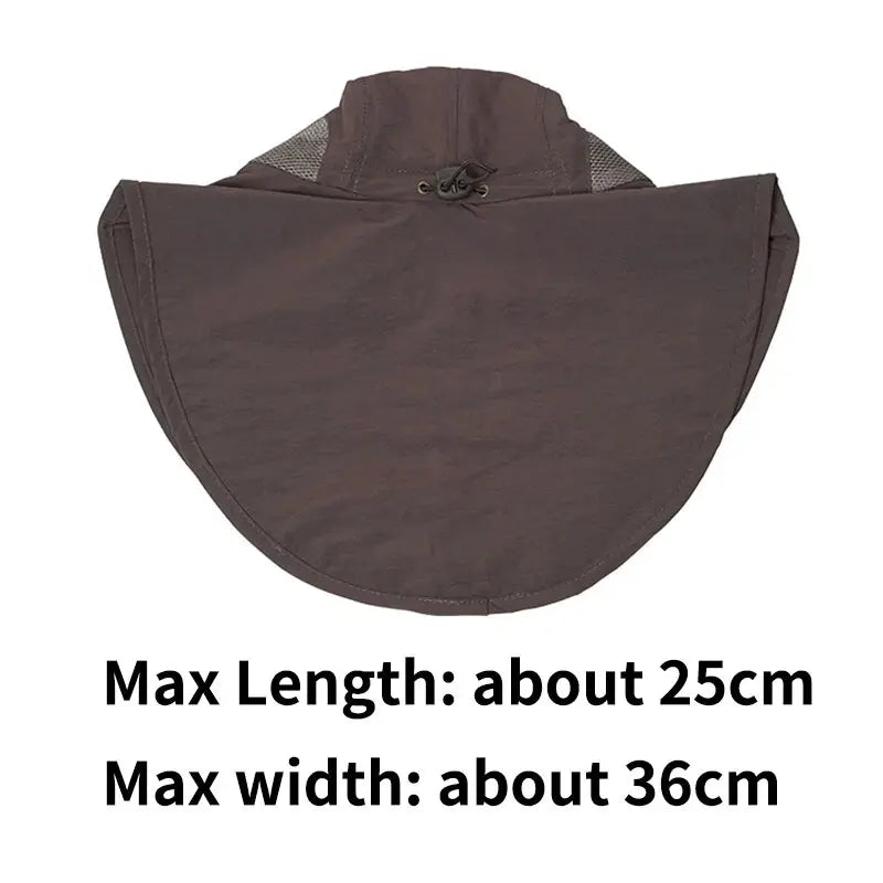 Sun Hat Sun Protection UV Protection Enlarged Breathable Mesh Hat Foldable for Men and Women Fishing Camping Hiking Beach Hat