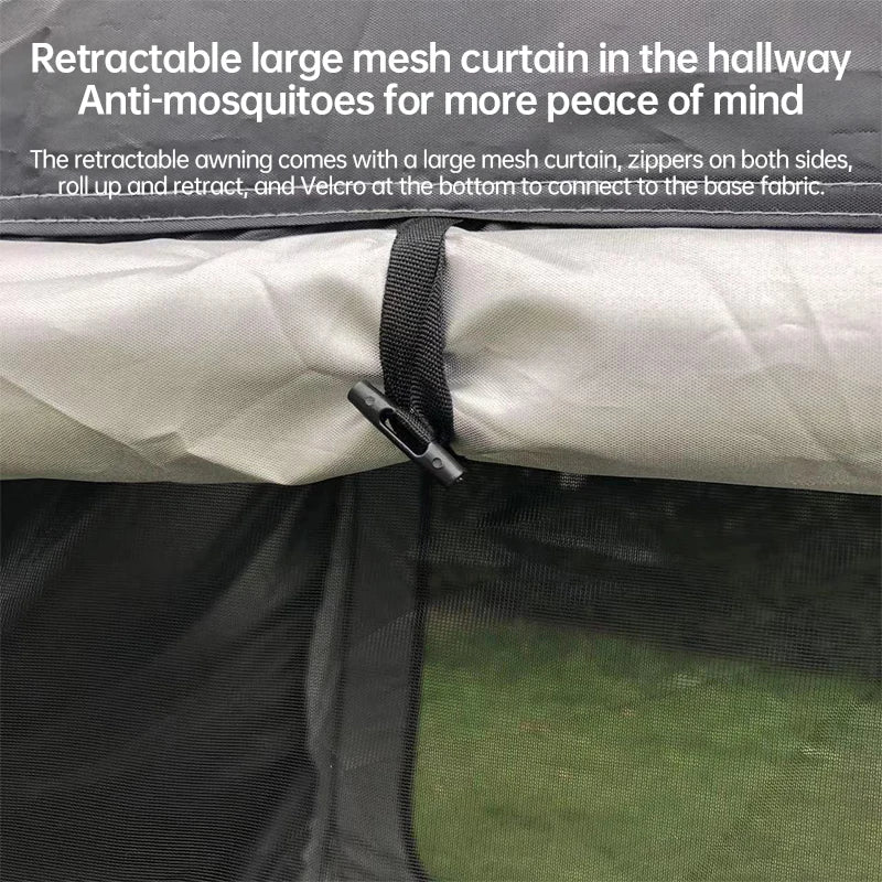 Outdoor Extension Suv Rear Tent for 5-8 People 190t Camping Tent Trunk Car Mounted Tent Camping Equipment