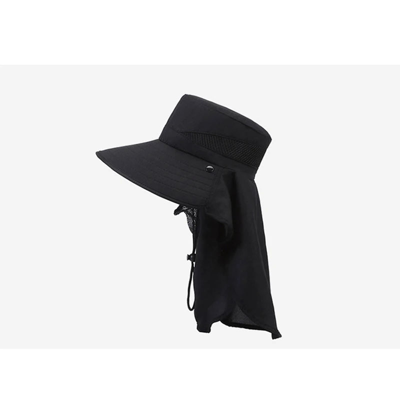 New Hat Men's Outdoor Mountaineering Sunshade Fisherman Hat Summer Big Brim Breathable Sunscreen Fishing Hat