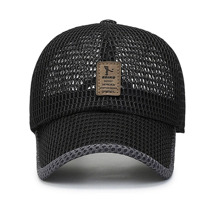 Unisex Summer Trucker Hat Men Simple Design Baseball Cap Outdoor Sport Fishing Hat