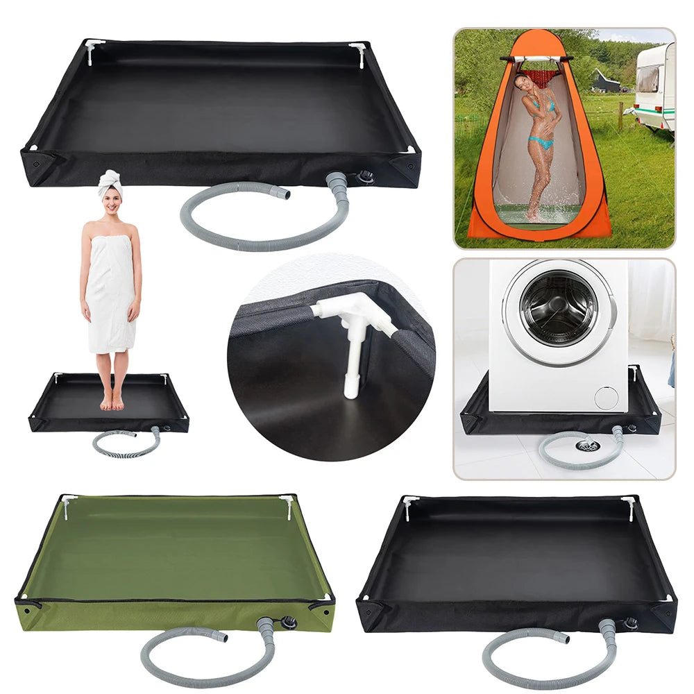 Camping Shower Tent Floor Base Foldable Shower Base Camping Shower Base for RV Outdoor Camping Shower Beach Pet Bath