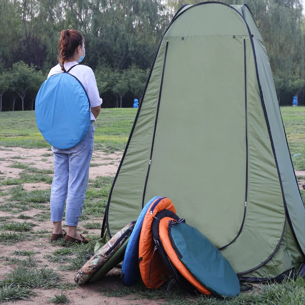 Pop Up Privacy Tent Shower Tent Outdoor Camping Bathroom Toilet Tent Portable Changing Tent