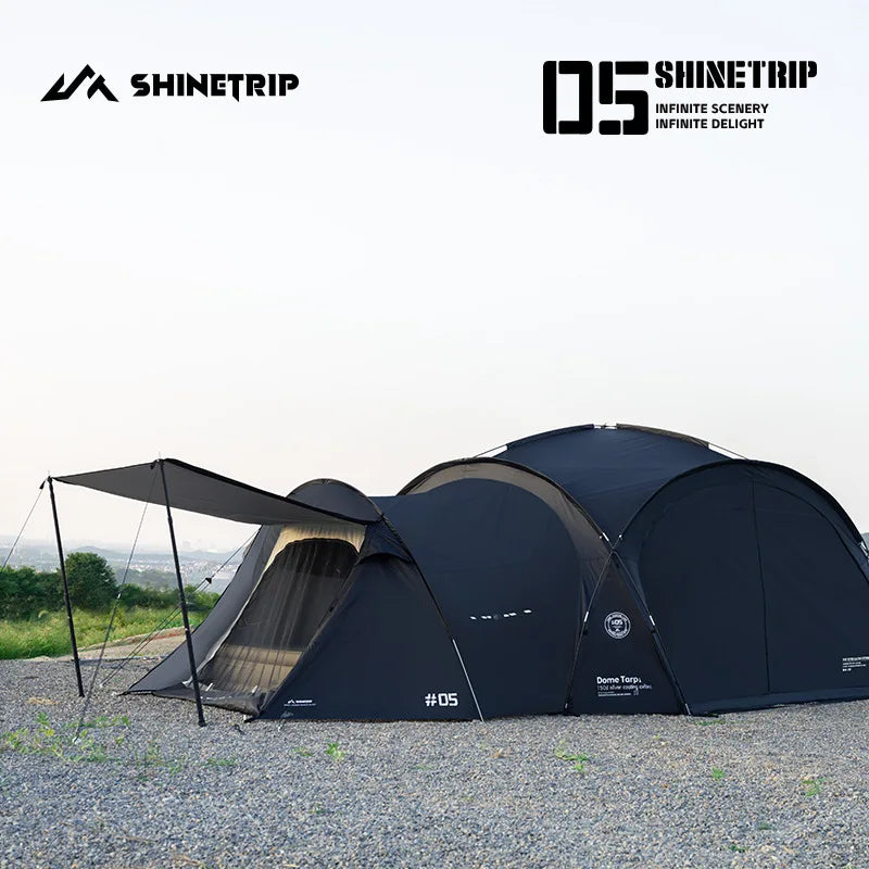 Mountain Fun Tent Outdoor Dome Canopy Oversized Awning Sun Protection Camping Equipment Camping Windproof Can Expand The Dome