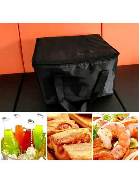 40l Insulated And Refrigerated Bag, Large Capacity Portable Lunch Bag, Zipper Picnic Camping Tin Foil Food Ba