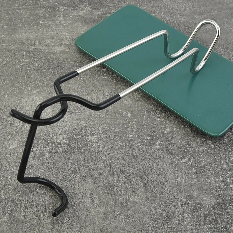 Camping Light Pole Hook Non-Slip Stainless Steel Tent Lamp Stand Holder Outdoor Hunting Fishing Lantern Hanger Camping Tools