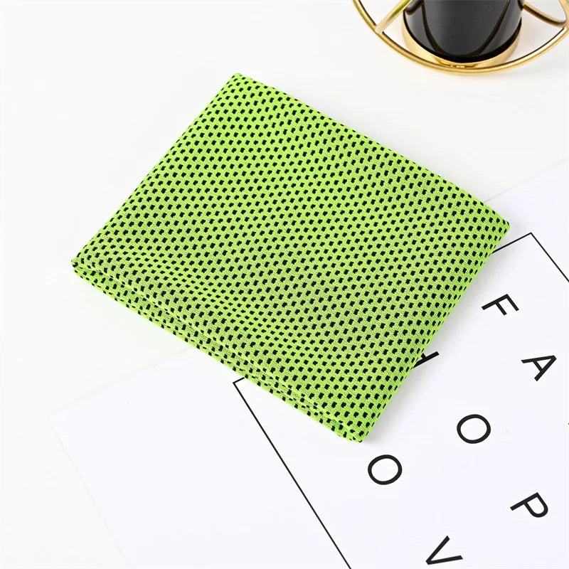 Summer Cooling Scarf Gym Wear Icing Sweat Band Top Sports Towel Cooling Ice Towels Microfiber Yoga Cool Thin Towel Outdoor Sport
