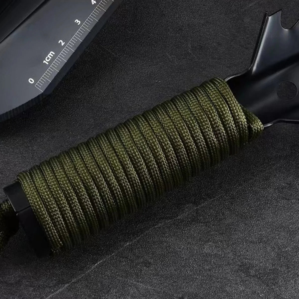 Gardeners use garden spades to shovel camping tools by hand