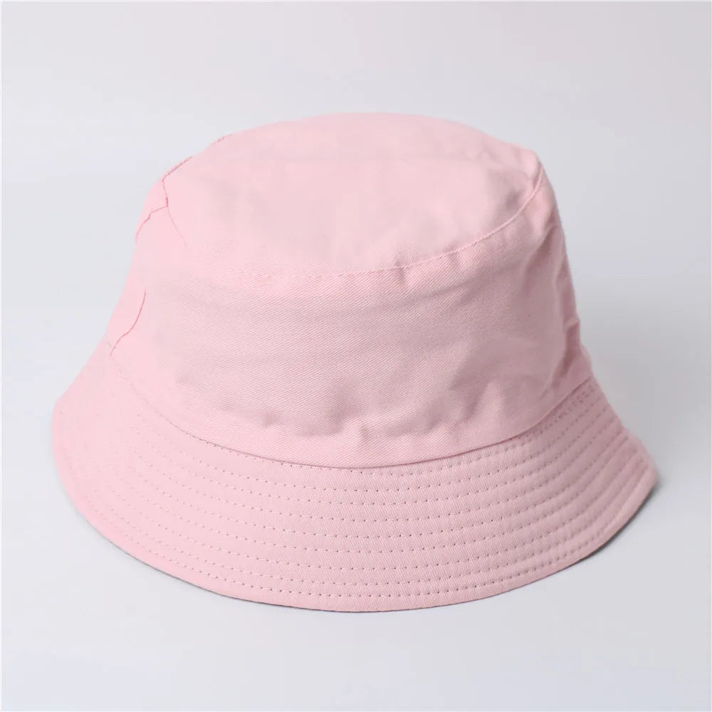 Free Custom LOGO Design Double-sided Bucket Hat Ladies Men Summer Fishing Hat Leisure Fishing Hat Panama  Bob Bucket Gorros