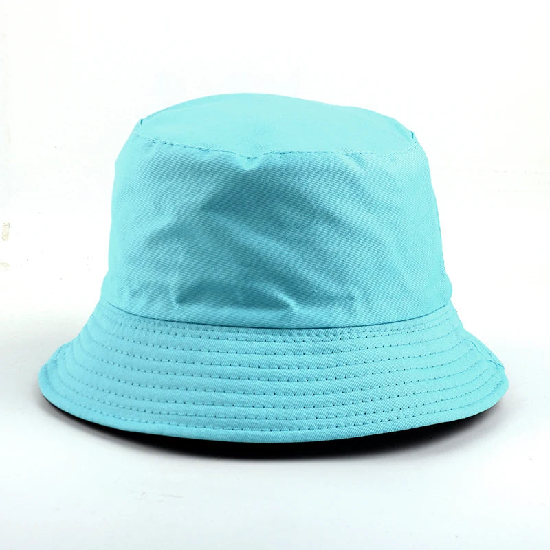 Free Custom LOGO Design Double-sided Bucket Hat Ladies Men Summer Fishing Hat Leisure Fishing Hat Panama  Bob Bucket Gorros