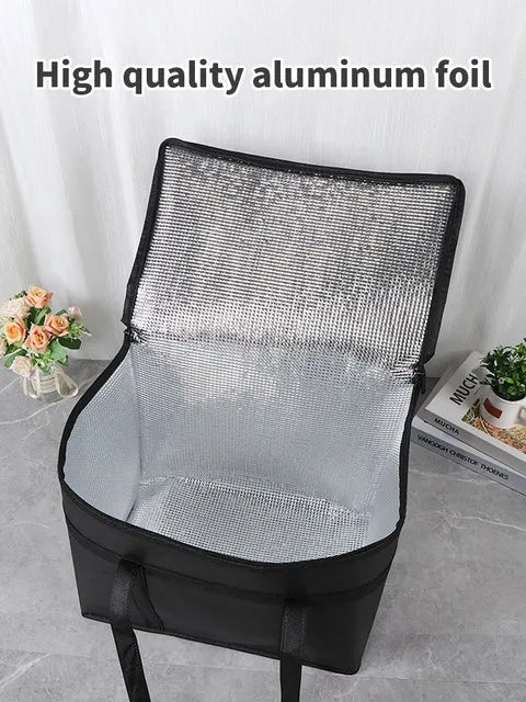 40l Insulated And Refrigerated Bag, Large Capacity Portable Lunch Bag, Zipper Picnic Camping Tin Foil Food Ba